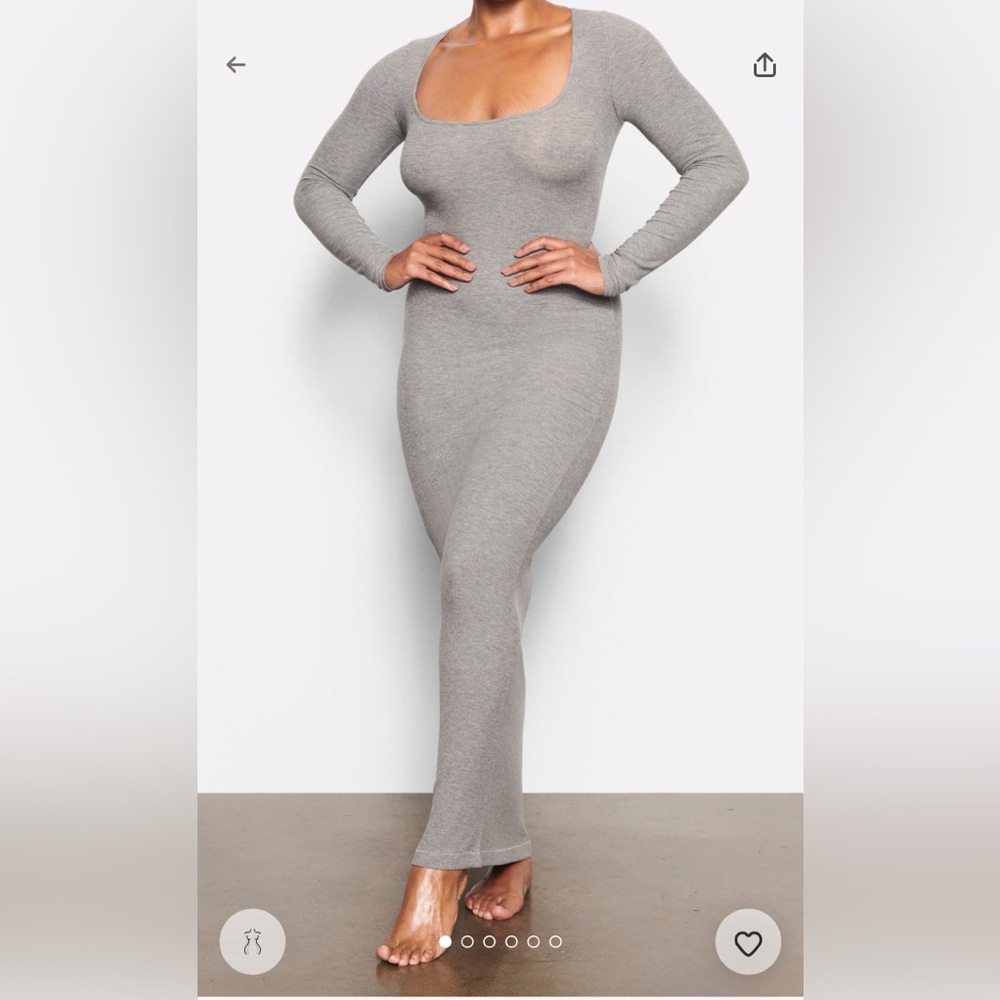 Skims soft lounge square neck dress